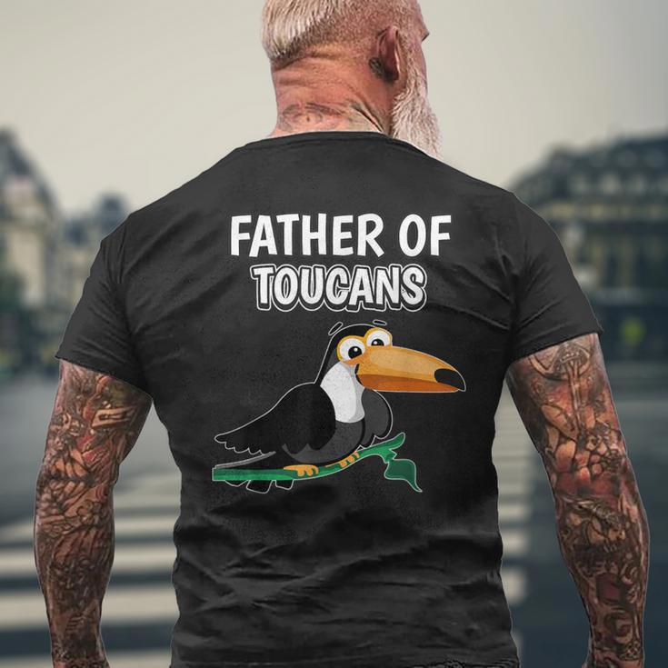 Herren Jungen Father Of Toucans Papaatertag Tukan T-Shirt mit Rückendruck Geschenke für alte Männer