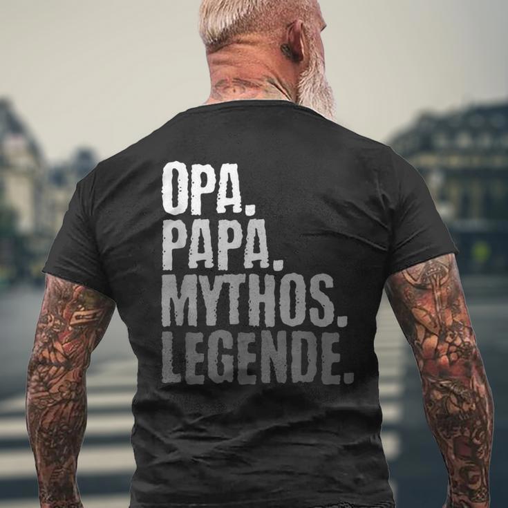 Herren Opa Und Papa Großvateratertag T-Shirt mit Rückendruck Geschenke für alte Männer