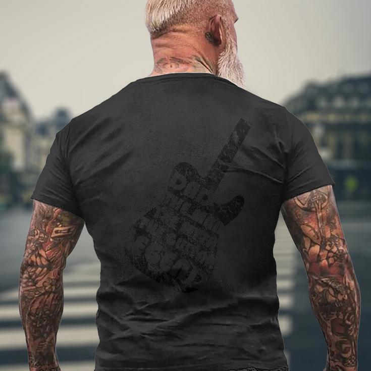 Herren Papa Der Mann Der Mythos Die Gitarrenlegendeatertag T-Shirt mit Rückendruck Geschenke für alte Männer