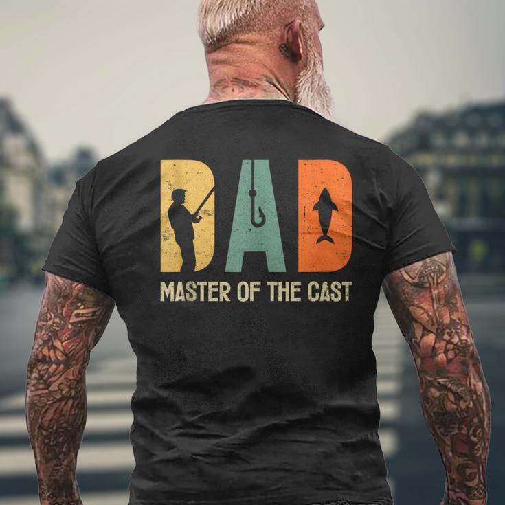 Herren Papa Master Der Besetzung Dad Fishing T-Shirt mit Rückendruck Geschenke für alte Männer