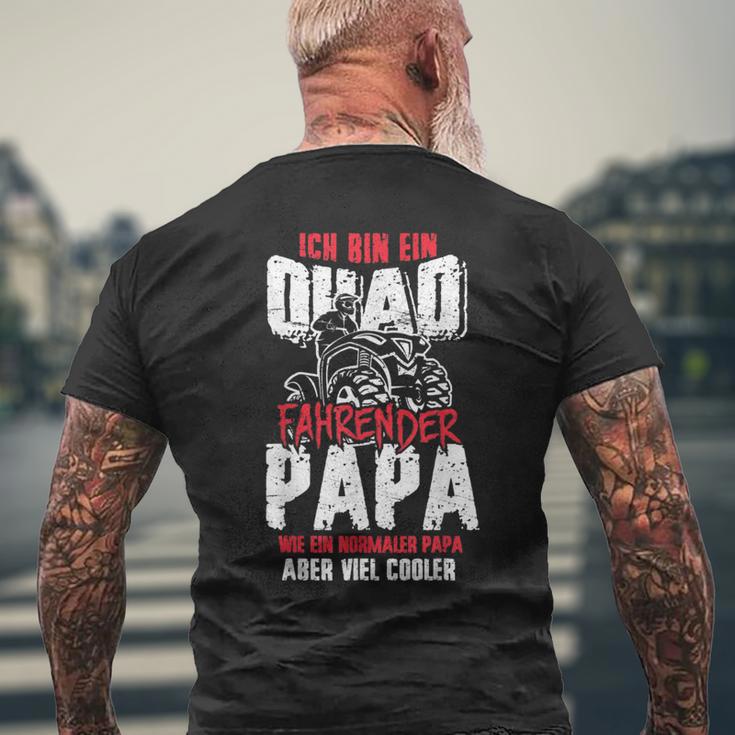 Herren Quad Fahrender Papa Lustiges Atv Papiater Quadbiker Fan T-Shirt mit Rückendruck Geschenke für alte Männer