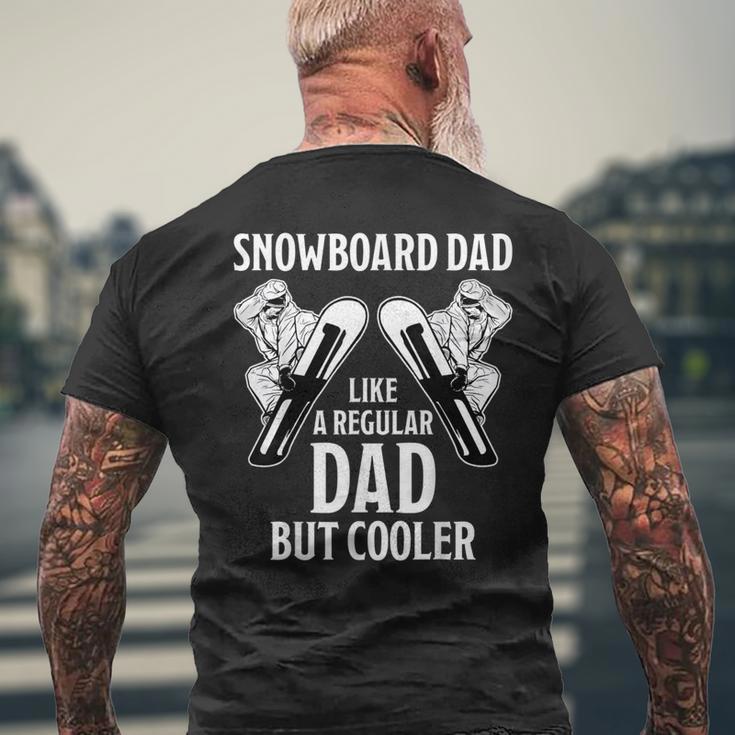 Herren Snowboard Dad Cooler Snowboard Spruchater Papa Snowboarder T-Shirt mit Rückendruck Geschenke für alte Männer