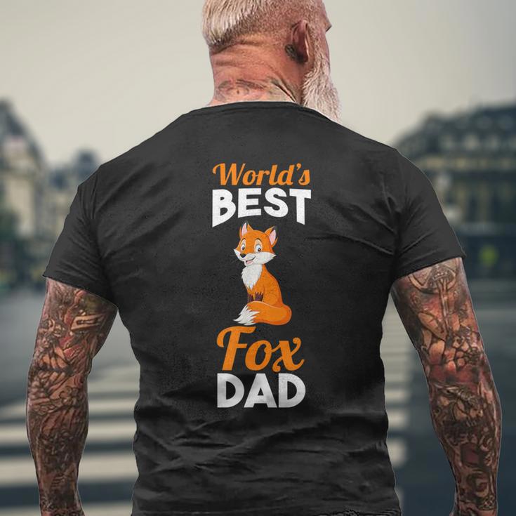 Herren Weltbester Fuchs Papa T-Shirt mit Rückendruck Geschenke für alte Männer