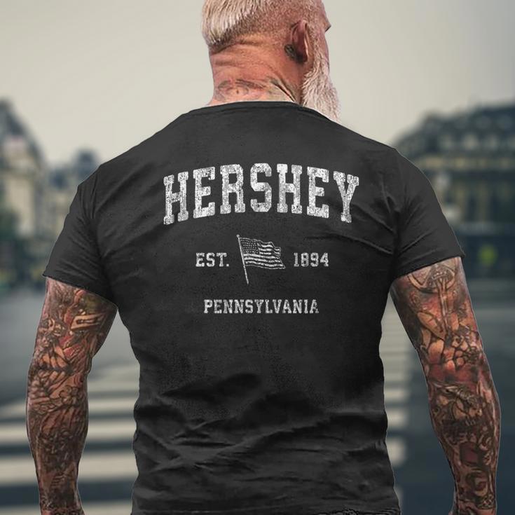 Hershey Pennsylvania Pa Vintage Us Flag Sports Men's T-shirt Back Print Gifts for Old Men