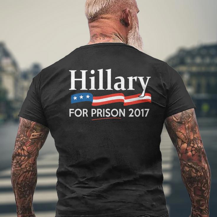 Hillary For Prison 2017 Men's T-shirt Back Print Gifts for Old Men