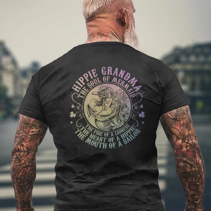 Hippie Oma Wie Eine Normale Oma Mit Soul Of Mermaid T-Shirt mit Rückendruck Geschenke für alte Männer