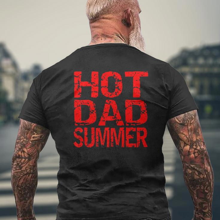 Hot Dad Summer Father's Day Summer Mens Back Print T-shirt Gifts for Old Men