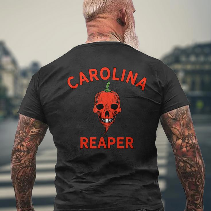 Hot Pepper Carolina Reaper Chilihead Spicy Food Lover Men's T-shirt Back Print Gifts for Old Men
