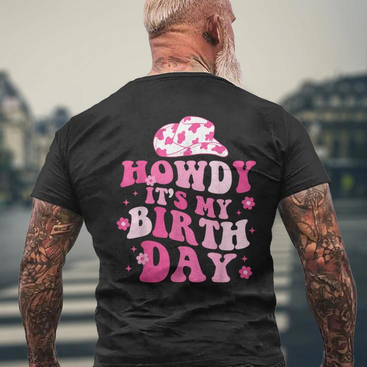 Howdy Its My Birthday Men's T-shirt Back Print Gifts for Old Men