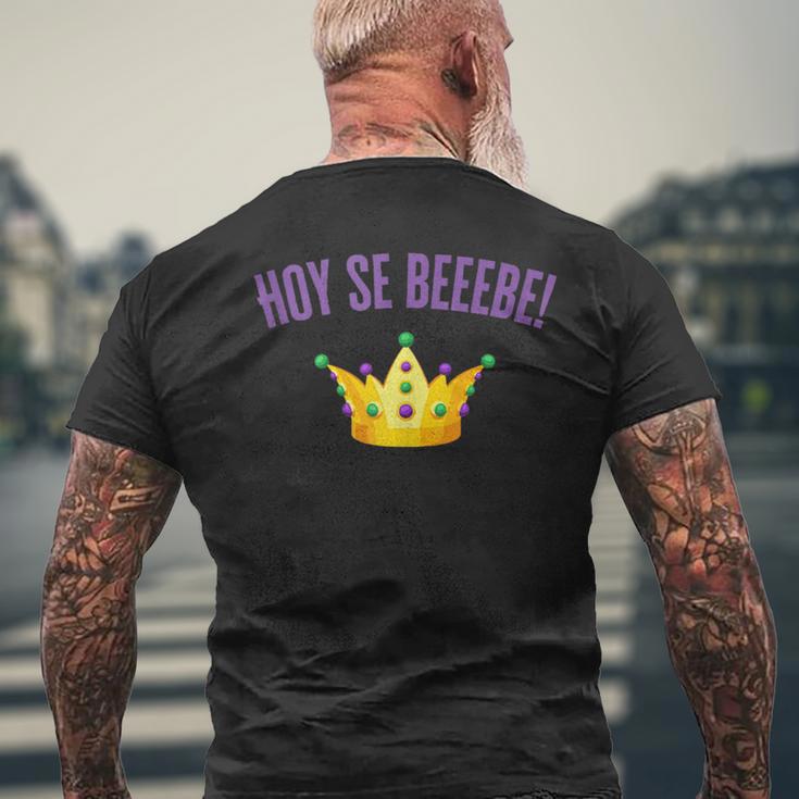 Hoy Se Bebe Mardi Gras Dominican Men's T-shirt Back Print Gifts for Old Men