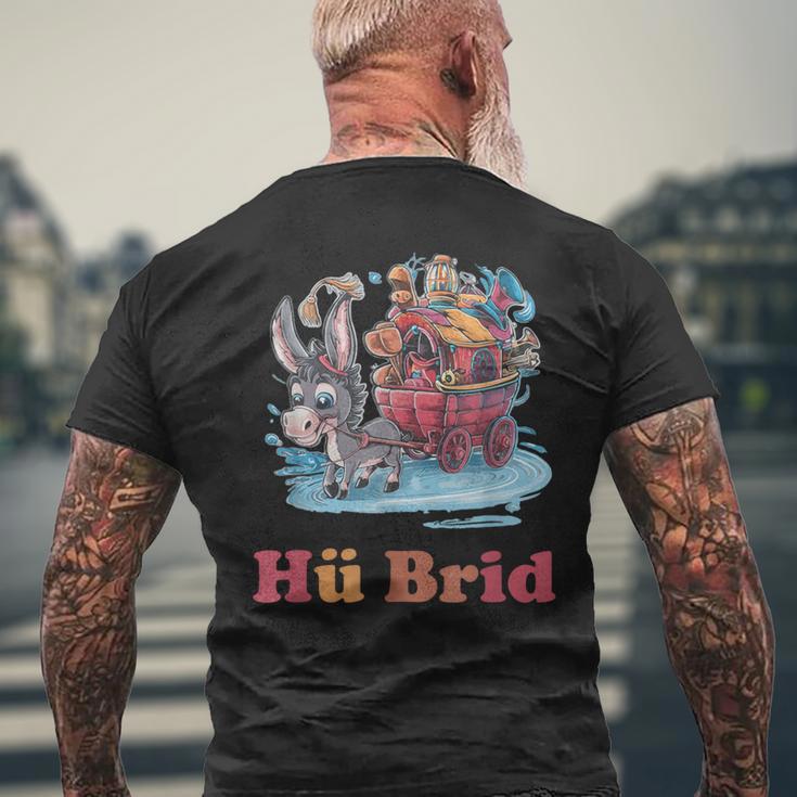 Hü Brid Lustiges Hybrid Auto Pferd T-Shirt mit Rückendruck Geschenke für alte Männer