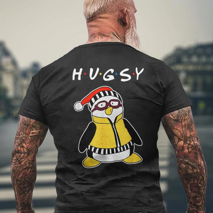 Hugsy The Penguin Men's T-shirt Back Print Gifts for Old Men