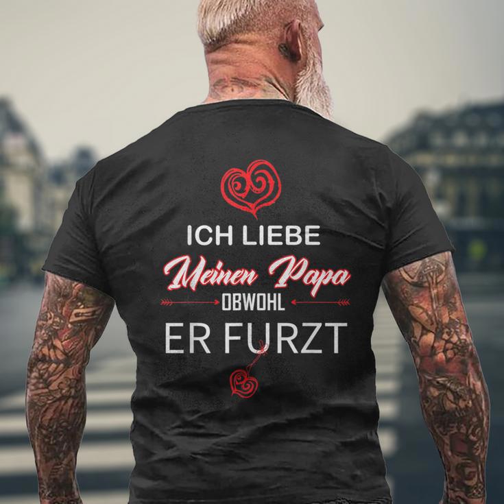 Humour Father Ich Liebe Meinen Papa Abwohl Her Furzt Ich Liebe T-Shirt mit Rückendruck Geschenke für alte Männer