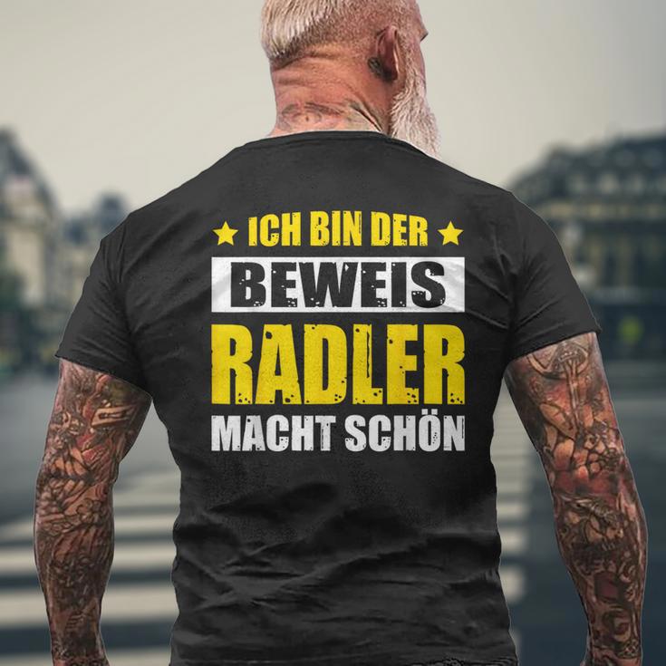 Ich Bin Der Beweis Radler Macht Schön Bier Saufen Kostüm T-Shirt mit Rückendruck Geschenke für alte Männer