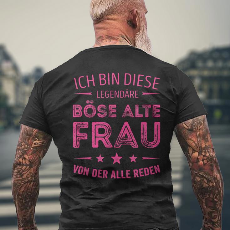 Ich Bin Die Legendäre Böse Alte Frau Kurzärmliges Herren-T-Kurzärmliges Herren-T-Shirt in Schwarz Geschenke für alte Männer