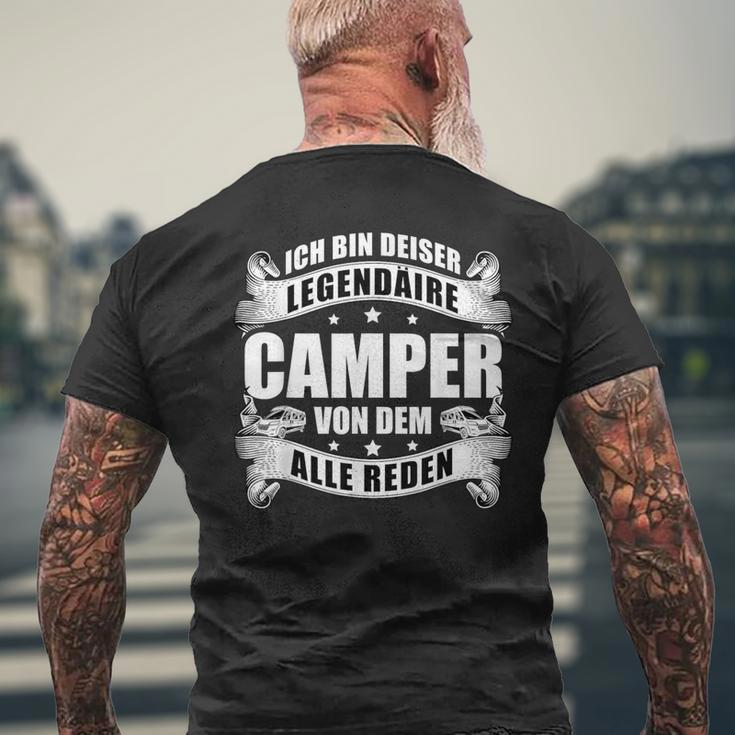 Ich Bin Dieser Legendäre Camper Von Dem Alle Reden Black T-Shirt mit Rückendruck Geschenke für alte Männer
