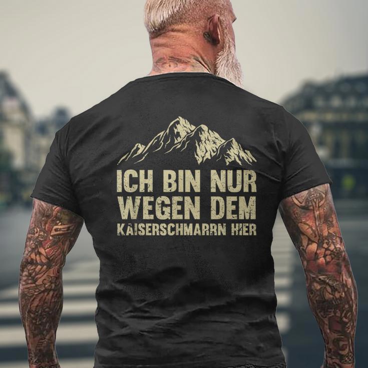 Ich Bin Nur Wegen Dem Kaiserschmarrn Hier Kurzärmliges Herren-T-Kurzärmliges Herren-T-Shirt, Lustiges Motiv Tee Geschenke für alte Männer