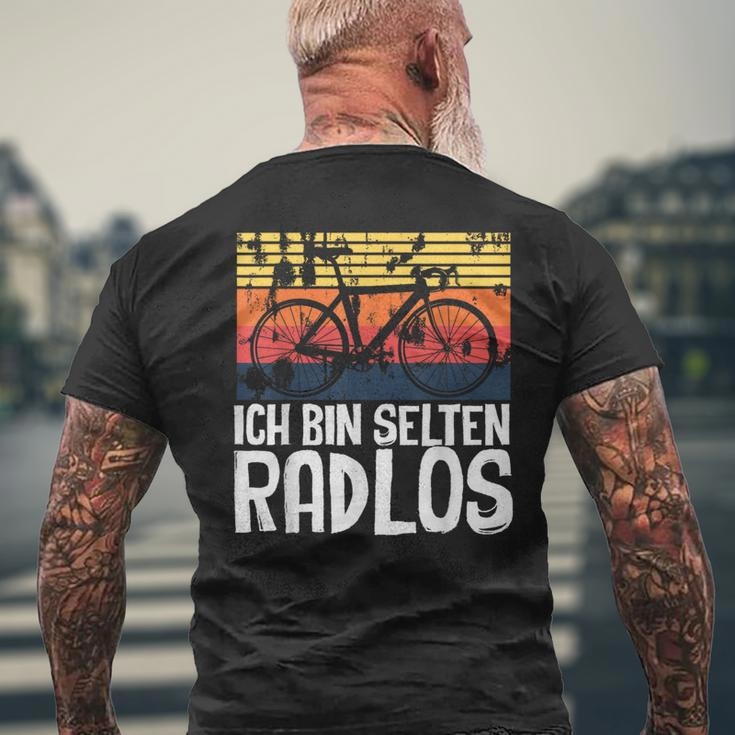 Ich Bin Selten Radlos Radloß Retro Bicycle Cycling T-Shirt mit Rückendruck Geschenke für alte Männer