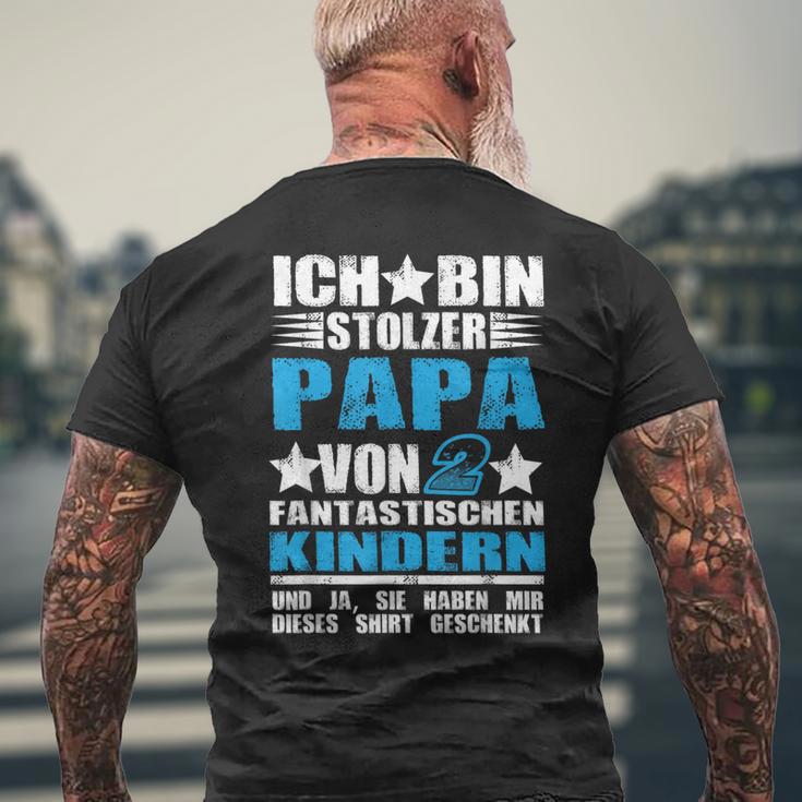 Ich Bin Stolzer Papaon 2 Fantastische Kinder T-Shirt mit Rückendruck Geschenke für alte Männer