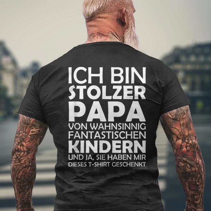 Ich Bin Stolzer Papaon Wahnsinnig Fantastic Children's S T-Shirt mit Rückendruck Geschenke für alte Männer