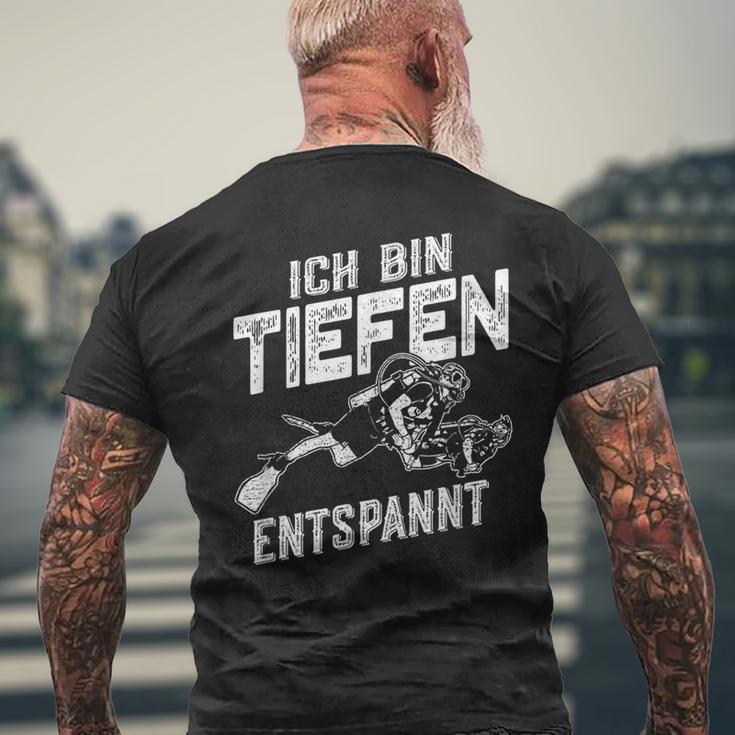 Ich Bin Tiefenentspannt Taucher T-Shirt mit Rückendruck Geschenke für alte Männer