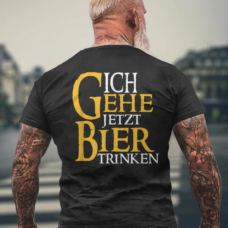 Ich Gehe Jetzt Bier Trink S T-Shirt mit Rückendruck Geschenke für alte Männer