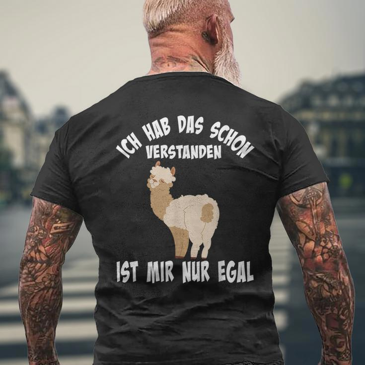 Ich Hab Das Schon Versten Alpaca Und Lama T-Shirt mit Rückendruck Geschenke für alte Männer