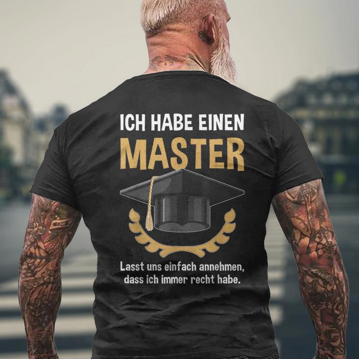Ich Habe Immer Recht German Language T-Shirt mit Rückendruck Geschenke für alte Männer