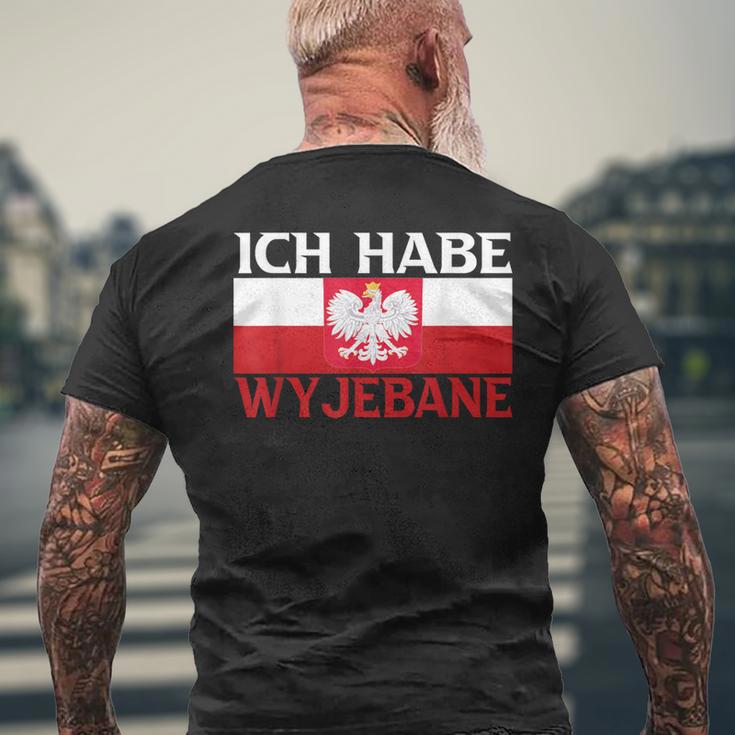 Ich Habe Wyjebane Polska Polski Polskie Pole Poli T-Shirt mit Rückendruck Geschenke für alte Männer