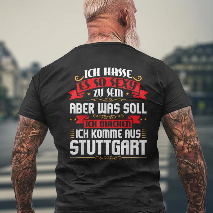 Ich Komme Aus Stuttgart Stuggi T-Shirt mit Rückendruck Geschenke für alte Männer