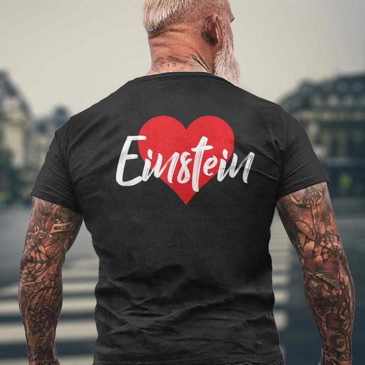 Ich Liebe Einstein First Name Love Heart S T-Shirt mit Rückendruck Geschenke für alte Männer