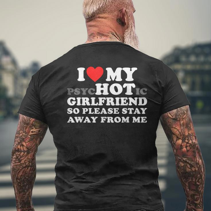 Ich Liebe Meine Psychische Freundin Also Bitte Bleib Weg Von Mir T-Shirt mit Rückendruck Geschenke für alte Männer