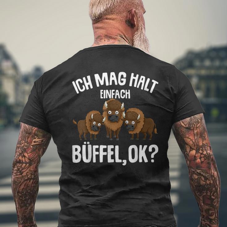 Ich Mag Halt Büffel Bison Liebhaber Boys Children's T-Shirt mit Rückendruck Geschenke für alte Männer