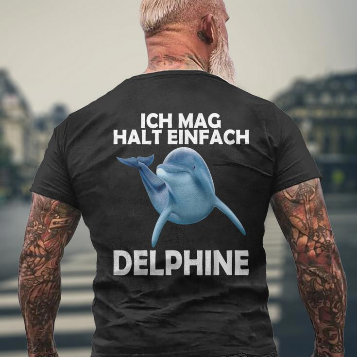 Ich Mag Halt Einfach Dolphin Sweet Dolphin S T-Shirt mit Rückendruck Geschenke für alte Männer