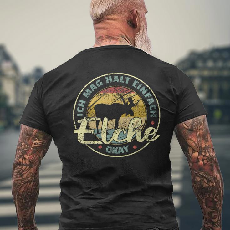 Ich Mag Halt Einfach Elk Ich Mag Halt Einfach Elk T-Shirt mit Rückendruck Geschenke für alte Männer