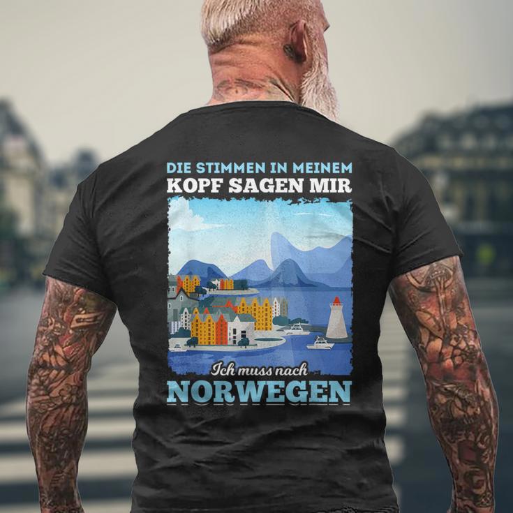 Ich Muss Nach Norwegian T-Shirt mit Rückendruck Geschenke für alte Männer