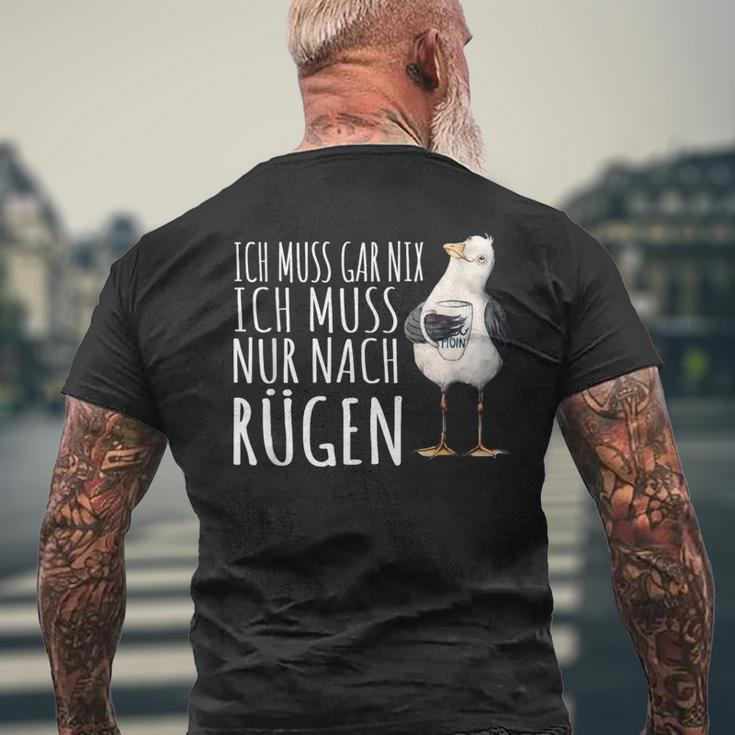 Ich Muss Nur Nach Rügen Baltic Sea Ich Muss Nur Nach Rügen T-Shirt mit Rückendruck Geschenke für alte Männer