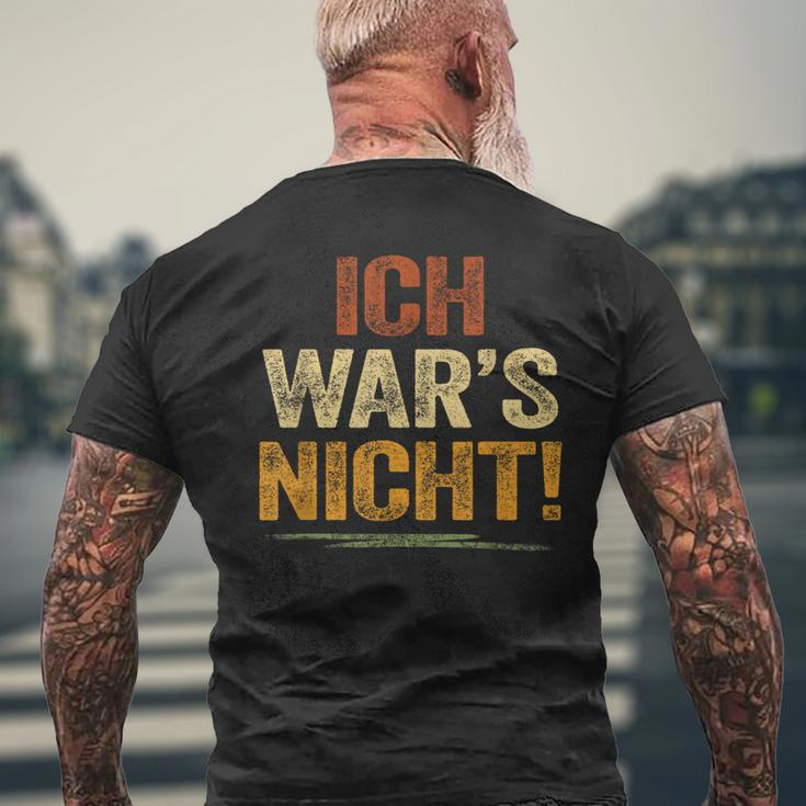 Ich War Das Nicht Fustige Ich War's Nicht German Language S T-Shirt mit Rückendruck Geschenke für alte Männer