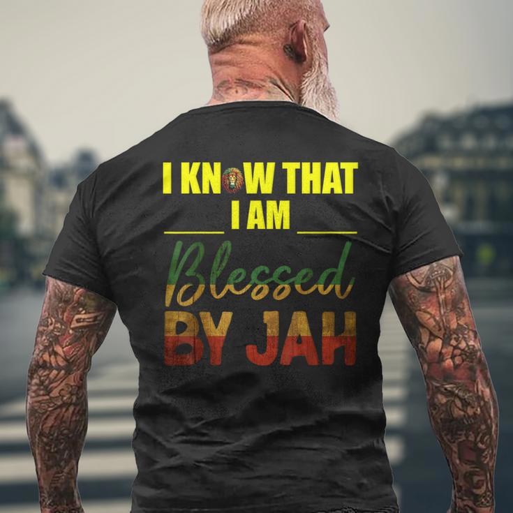 Ich Weiß Ich Bin Gesegneton Jah Rasta T-Shirt mit Rückendruck Geschenke für alte Männer