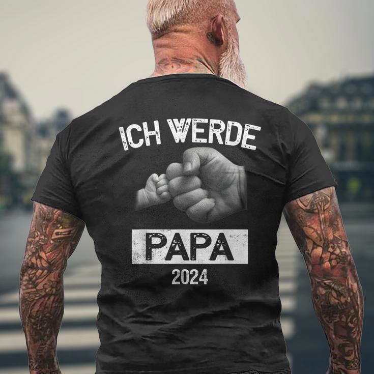 Ich Werde Papa 2024 Ich Werde Baldater T-Shirt mit Rückendruck Geschenke für alte Männer