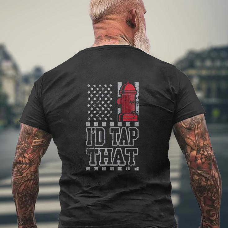 Id Tap That Firefighter Pride Big Art Mens Back Print T-shirt Gifts for Old Men