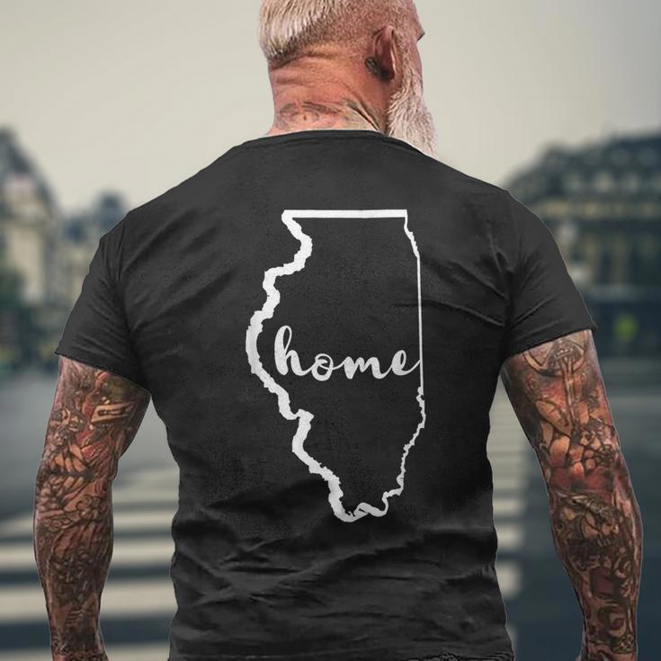 Il Home State Illinois Native Men's T-shirt Back Print Gifts for Old Men