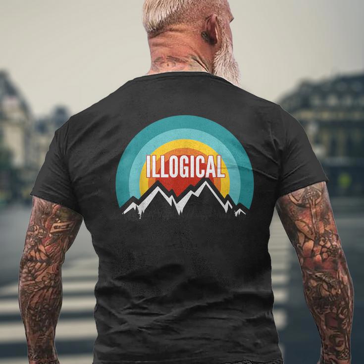 Illogical Vintage Retro Sunset Men's T-shirt Back Print Gifts for Old Men