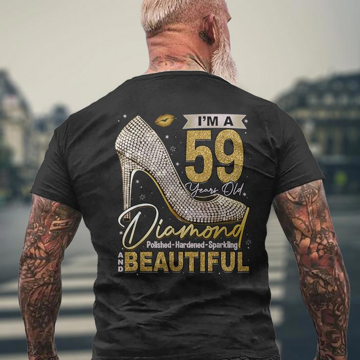 I'm A 59 Years Old Diamond 59 And Fabulous 59Th Birthday Men's T-shirt Back Print Gifts for Old Men