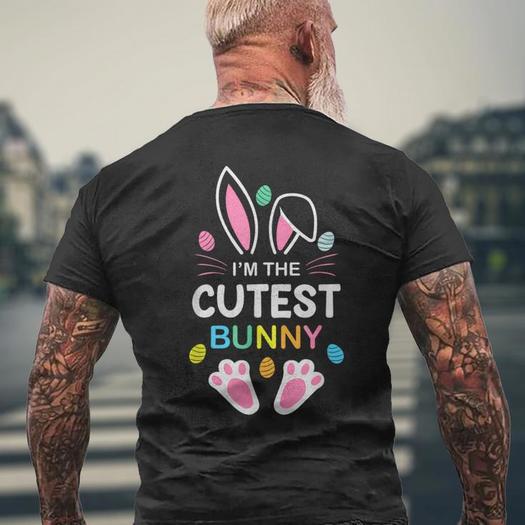 I'm The Cutest Bunny Rabbit Happy Easter Matching Family Men's T-shirt Back Print Gifts for Old Men