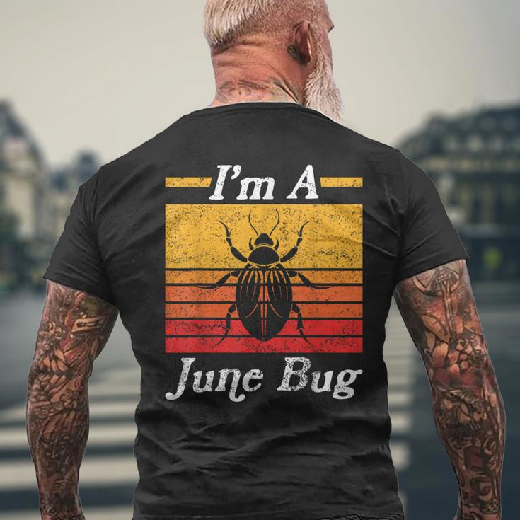 I'm A June Bug Vintage Style Insects Bug Retro Distressed Men's T-shirt Back Print Gifts for Old Men