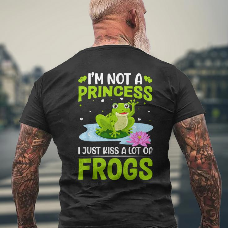 I'm Not A Princess I Just Kiss A Lot Of Frogs Men's T-shirt Back Print Gifts for Old Men