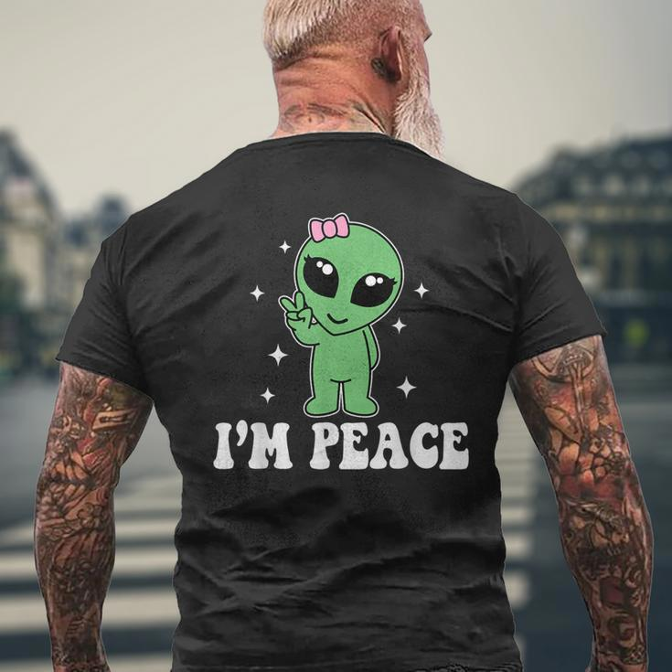 I'm Peace Alien Couples Matching Valentine's Day Men's T-shirt Back Print Gifts for Old Men