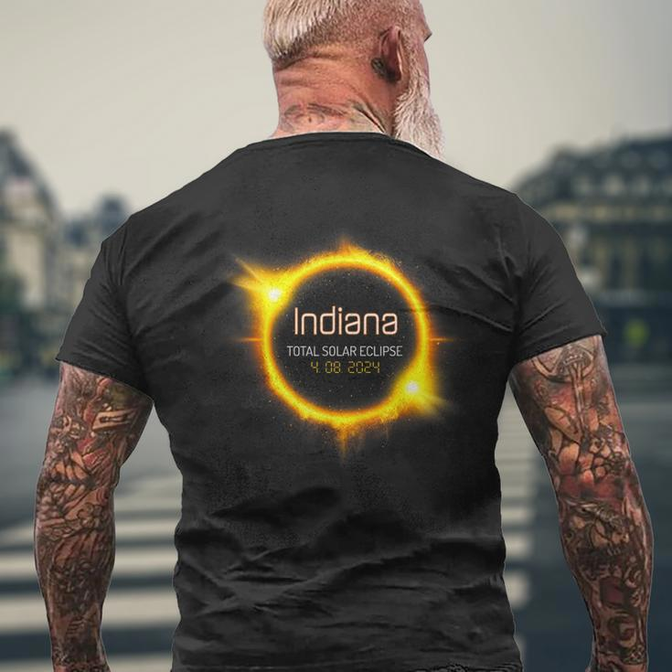 Indiana Total Solar Eclipse America April 040824 Usa Men's T-shirt Back Print Gifts for Old Men