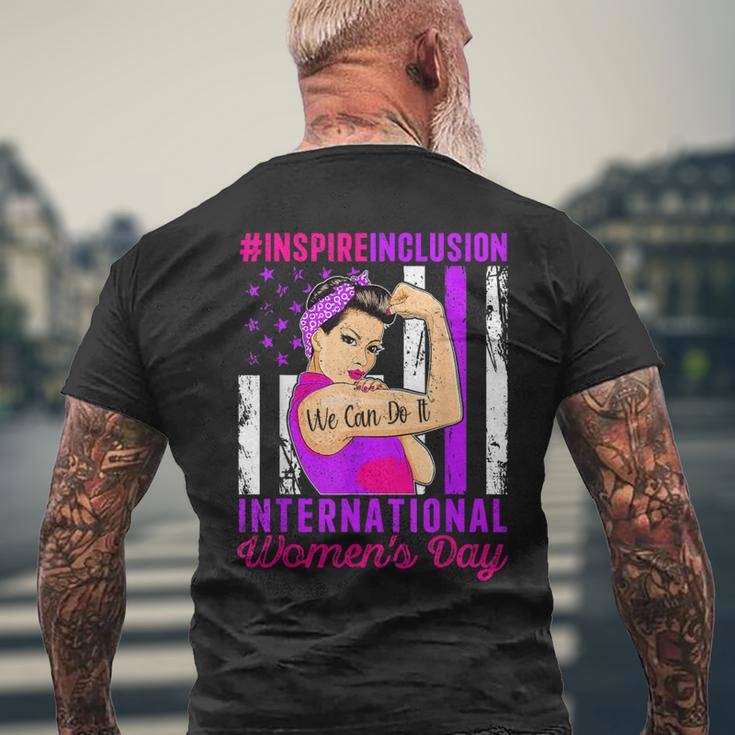 International Women's Day 2024 Inspire Inclusion 8 March Men's T-shirt Back Print Gifts for Old Men